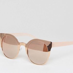 ASOS Half Kitten Sunglasses w/ Rose Gold Lens